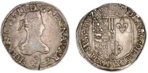 Navarre - Henri III de Navarre, II de Béarn - Franc 1582 (Saint-Palais) Navarre - Henri III de Navarre, II de Béarn - Franc 1582 (Saint-Palais)