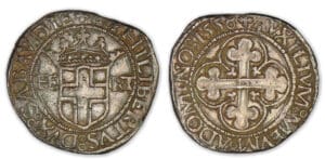 Savoie - Emmanuel Philibert - Gros d'argent 1558 Savoie - Emmanuel Philibert - Gros d'argent 1558