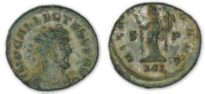 Allectus - Antoninien (295-296, Londres) L'Allégresse Allectus - Antoninien (295-296, Londres) L'Allégresse