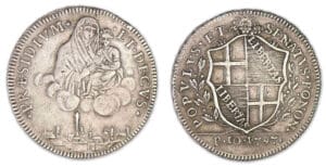 Italie - Gouvernement populaire de Bologne - 10 Paoli 1797