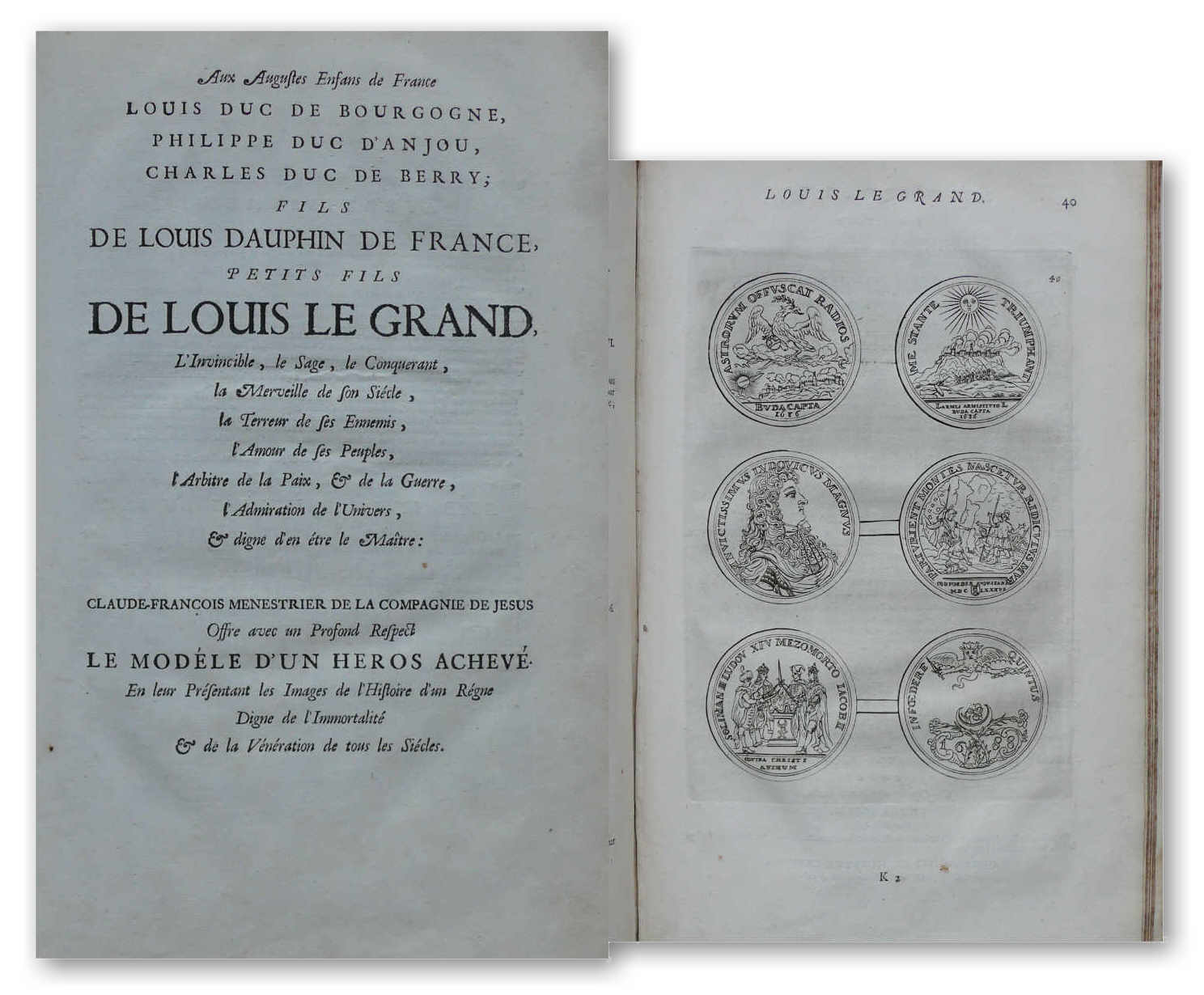 Histoire du Roy Lovis Le Grand - CF. Menestrier - 1693 - Paris Histoire du Roy Lovis Le Grand - CF. Menestrier - 1693 - Paris