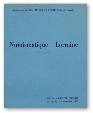 Numismatique lorraine - 1937 - Paris