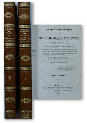 Traité de numismatique ancienne - Gérard Jacob K - 1825 - Paris