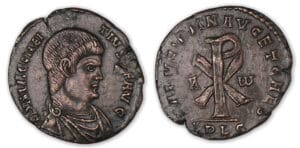 Magnence - Double maiorina (351/3, Lyon).