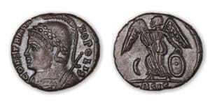 Constantin 1er - Nummus CONSTANTINOPLE (330-333, Sisica) Victoire.