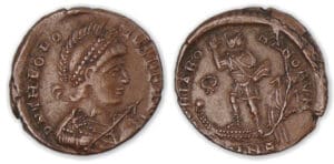 Théodose 1er - Maiorina pecunia (382/8, Constantinople).