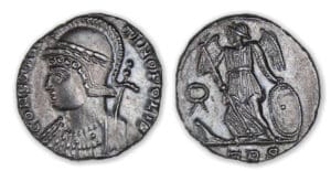 Constantin 1er - Nummus CONSTANTINOPLE (330-333, Trèves) Victoire Constantin 1er - Nummus CONSTANTINOPLE (330-333, Trèves) Victoire