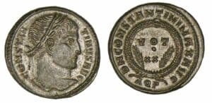 Constantin 1er - Nummus (320/321, Aquilée)