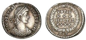 Constance II - Silique (355/361, Sisica) Vœux