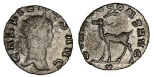 Gallien - Antoninien (267/268, Rome) Cerf