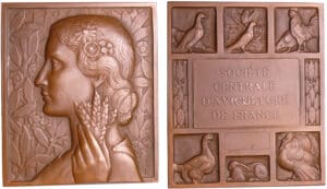 Médaille, Art déco - Société centrale d'aviculture de France, Par Morlon