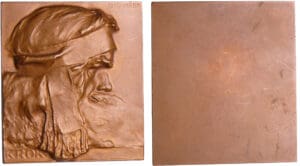 Médaille - Le roi Krok, par S. Sucharda (1866-1910)