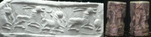 Moyen-Orient - Sceau cylindre en pierre (Animaux couchés) - 1000 / 500 av. J.-C.