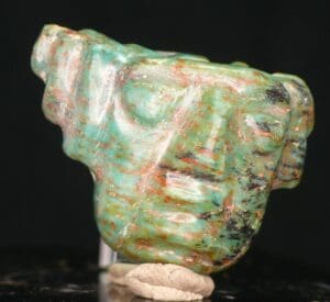 Précolombien - Mexique - Maya - Amulette en jadéïde - 300 / 500  ap.J.-C.