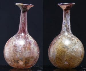 Romaim - Fiole en verre irisé - 100 / 300 ap J.-C.