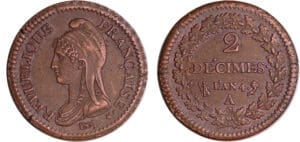 Directoire (1795-1799) - 2 décimes Dupré - An 4 A (Paris)