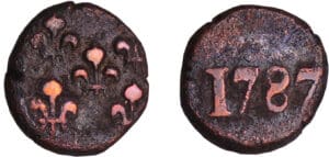 Inde - Territoire de Pondichéry - Louis XVI (1774-1793) - Biche 1787