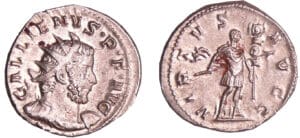Gallien - Antoninien (257-258, Lyon) - Mars