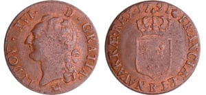 Louis XVI (1774-1792) - ½ sol - 1791 B (Rouen)