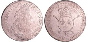 Louis XIV (1643-1715) - Ecu aux insignes - 1702 E (Tours)