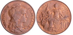 Troisième république (1871-1940) - 10 centimes Dupuis 1909
