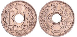 Troisième république (1871-1940) - 10 centimes Lindauer maillechort 1939