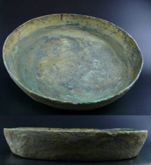 Gallo romain - Plat en bronze - 200 av. J.-C. / 100 ap. J.-C.
