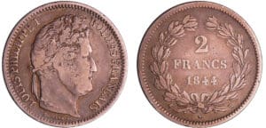 Louis-Philippe Ier (1830-1848) - 2 francs 1844 W (Lille)
