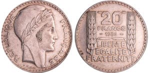 Troisième république (1871-1940) - 20 francs Turin 1936