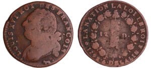 Constitution (1791-1792) - 12 deniers type FRANCOIS 1792 (Pau) 2ème sem Constitution (1791-1792) - 12 deniers type FRANCOIS 1792 (Pau) 2ème sem