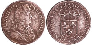 Louis XIV (1643-1715) - Ecu à la cravate, 2ème émission - 1679 A (Paris)