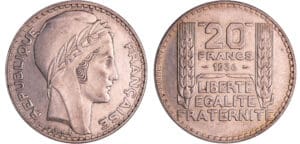 Troisième république (1871-1940) - 20 francs Turin 1936