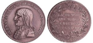 Bonaparte - Jeton - AN 6 (1797), né à A accio le 15 août 1769 Bonaparte - Jeton - AN 6 (1797), né à A accio le 15 août 1769