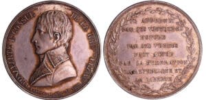 Bonaparte 1er consul - Jeton - AN 9 (1800), né à A accio le 15 août 1769 Bonaparte 1er consul - Jeton - AN 9 (1800), né à A accio le 15 août 1769