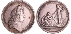 Algérie - Louis XIV - Médaille - 1684, paix imposée aux pirates algériens, par I Nilis