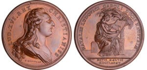 Louis XVI (1774-1772) - Médaille - La naissance du Dauphin Louis XVII 1785, par Du Vivier Louis XVI (1774-1772) - Médaille - La naissance du Dauphin Louis XVII 1785, par Du Vivier