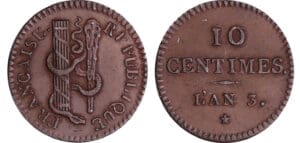 Convention (1792-1795) - 10 centime An 3