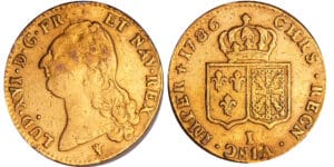 Louis XVI (1774-1792) - Double louis d’or au buste nu - 1786 I (Limoges) 2ème sem