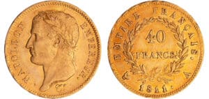 Napoléon 1er (1804-1814) - 40 francs revers empire 1811 A (Paris)