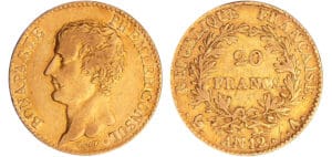 Bonaparte premier consul (1799-1804) - 20 francs An 12 A (Paris) Bonaparte premier consul (1799-1804) - 20 francs An 12 A (Paris)