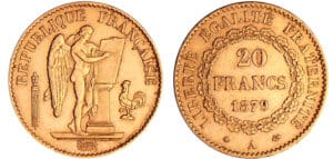 Troisième république (1871-1940) - 20 francs Génie 1879 A (Paris)