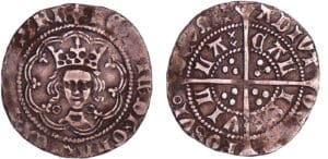 Angleterre - Henry VI (1422-1461) - Annulet-trefoil Halfgroat, Calais