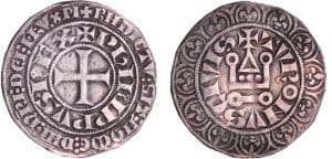 Philippe IV (1285-1314) - Gros tournois à l'O rond