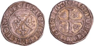 Charles VI (1380-1422) - Blanc guénar - 2ème émission (11 septembre 1389) Paris