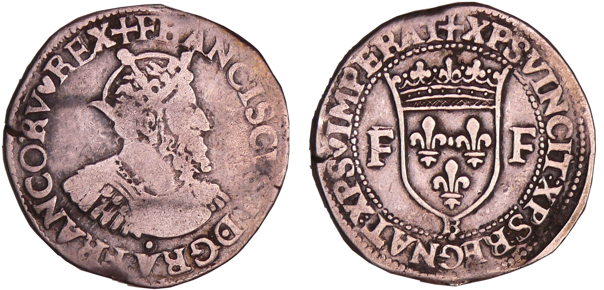 François 1er (1515-1547) - Teston - 13ème type - B (Rouen) François 1er (1515-1547) - Teston - 13ème type - B (Rouen)