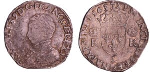 Charles IX (1560-1574) - Teston - 4ème type - 1563 L (Bayonne)