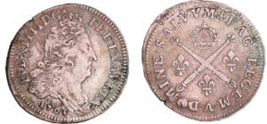 Louis XIV (1643-1715) - 10 sols aux insignes - 1703 A (Paris)