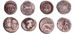 Appolonia, Illyrie, Kokris, Istros - Lot de 4 monnaies en argent.