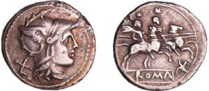 Anonyme - Denier (211-206 av. J.-C.)