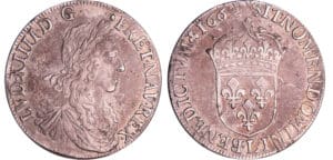 Louis XIV (1643-1715) - ½ écu au buste juvénile, 1er type - 1662 L (Bayonne